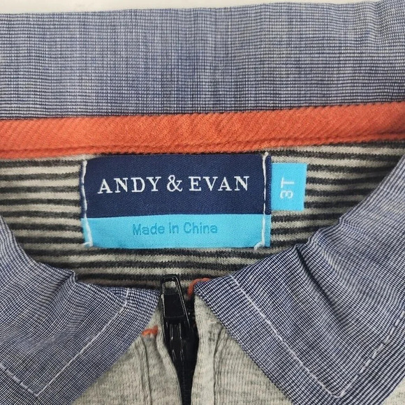 Andy & Evan Boys Long Sleeve Polo with Elbow Patches Size 3T - Picture 7 of 9